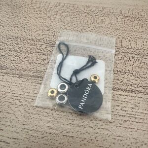 Pandora Silver and Gold Charm Trio